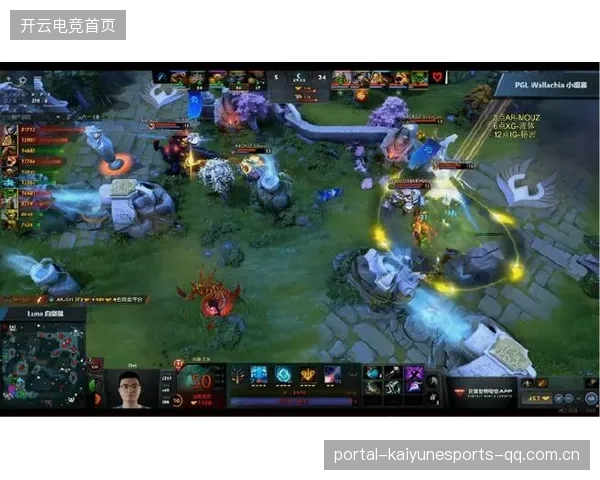 Dota2团战五人站位完美执行战术